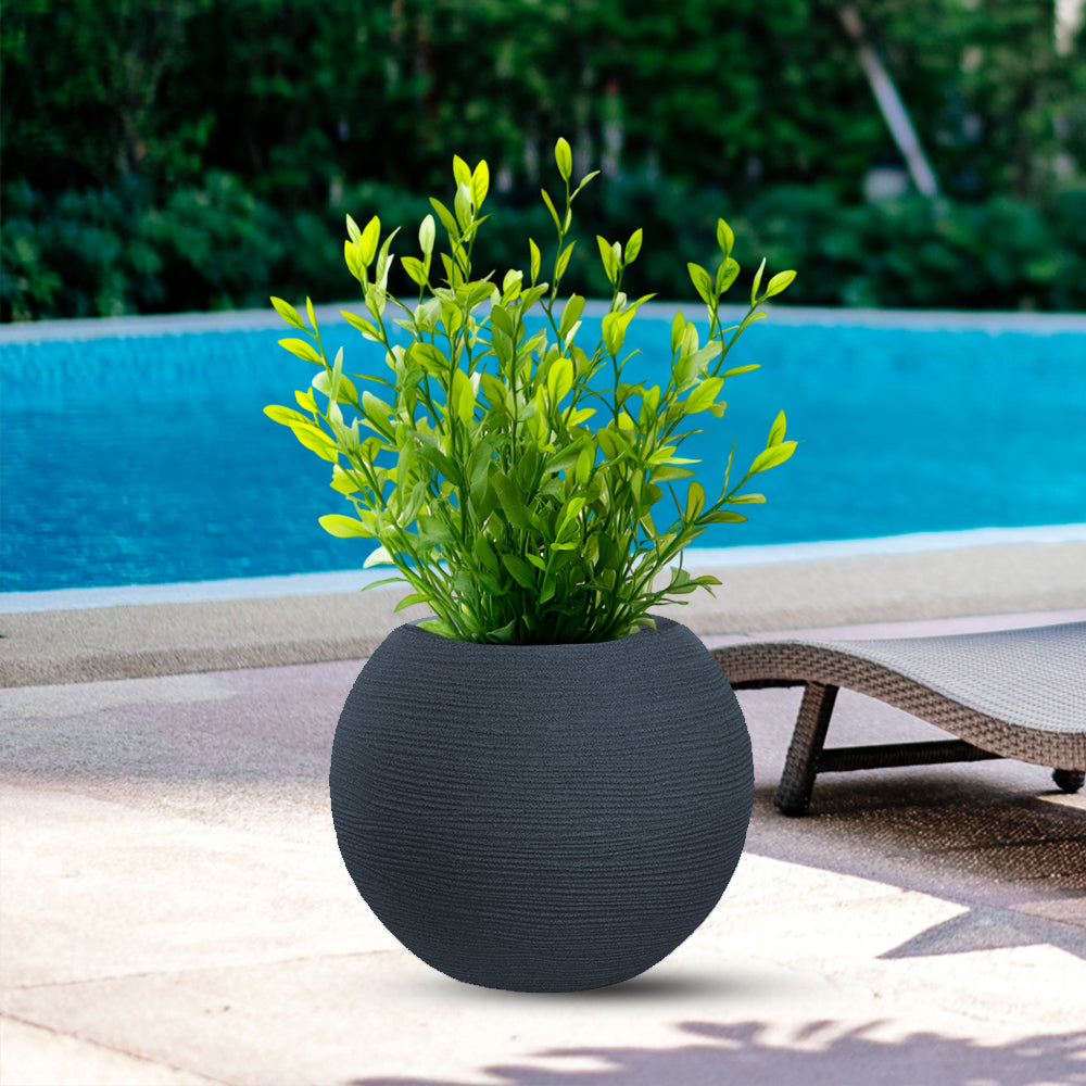 divina garden vaso in resina botticelli grigio d 40x33h ean 8056157808954