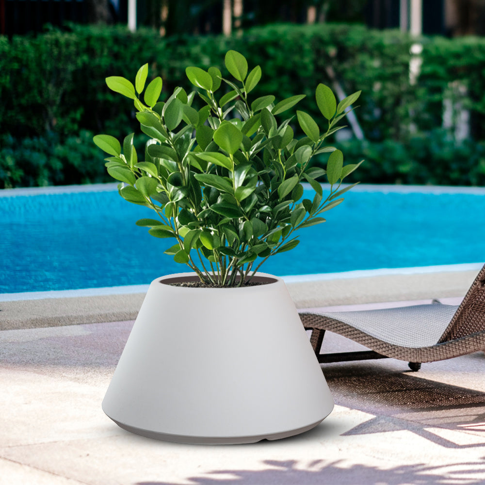 divina garden vaso in resina stromboli bianco d 60x35h ean 8056157808909