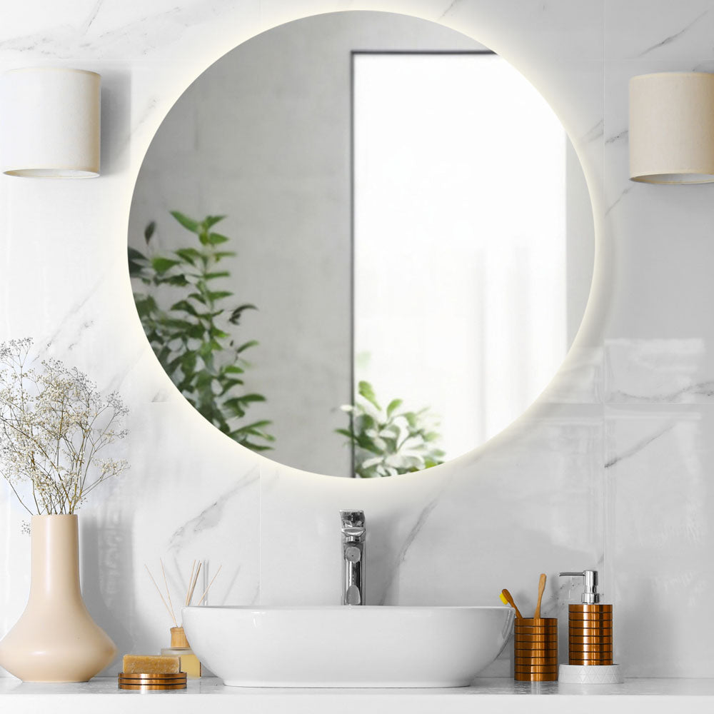 divina home specchio da bagno rotondo retroilluminato tondo d 80 luna ean 8056157809388
