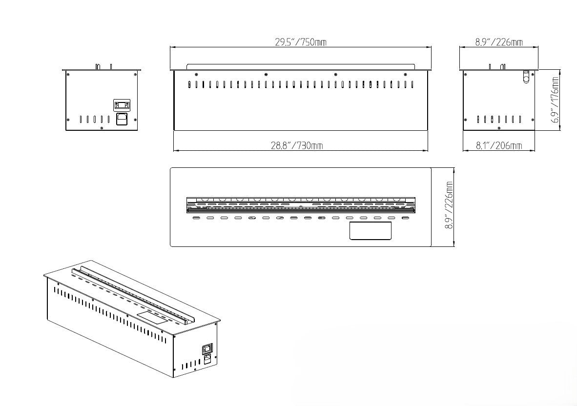 divina fire bruciatore da incasso a vapore 3d 75 pro line ean 8056157808817