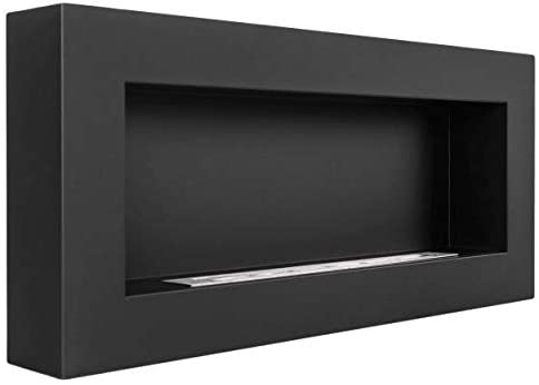 divina fire biocamino da parete siena nero l 90 x p 12 x h 40 ean 8056157804710