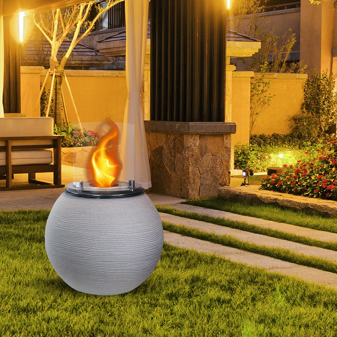 divina fire biocamino da terra botticelli corda beige d 40 x h54 interno esterno ean 8056157806158