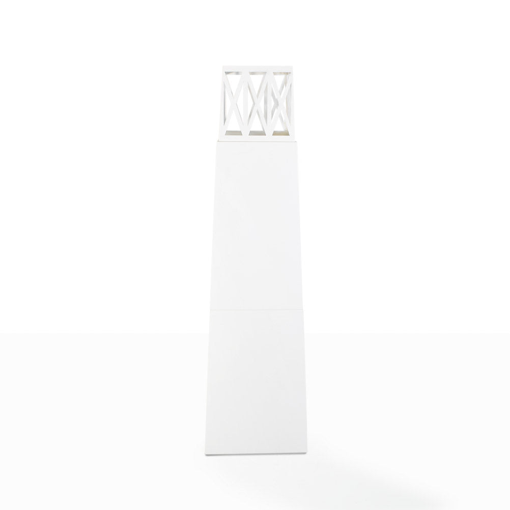 divina fire biocamino da terra vulcano bianco 40x40x145 per esterno ean 8056157805885