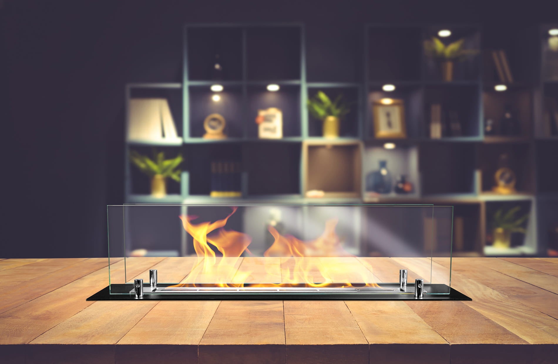 divina fire bruciatore incasso acciaio inox 65 cm con vetri ean 8056157806059