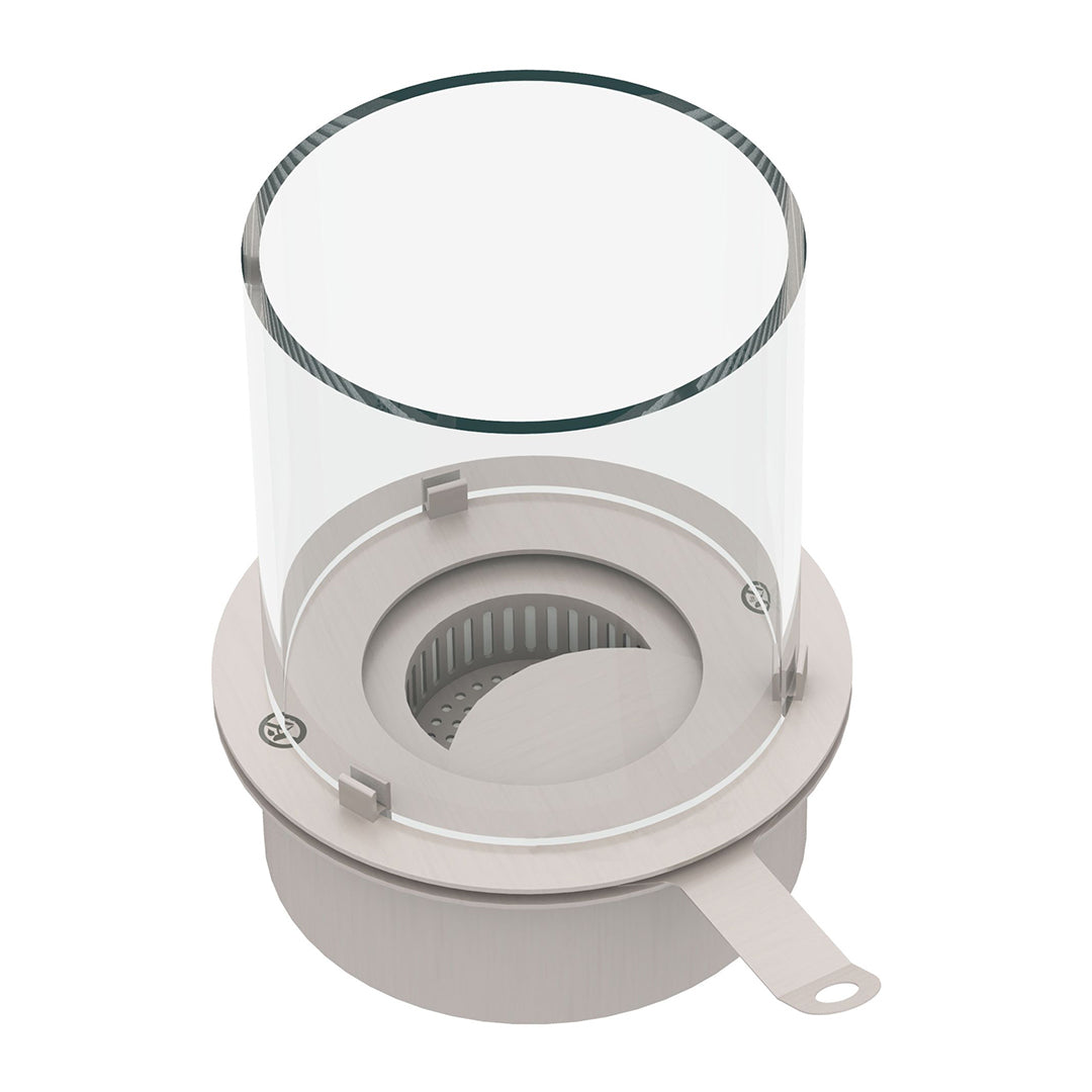 divina fire bruciatore tondo a incasso acciaio inox 3 lt d 30 con vetri ean 8056157805519