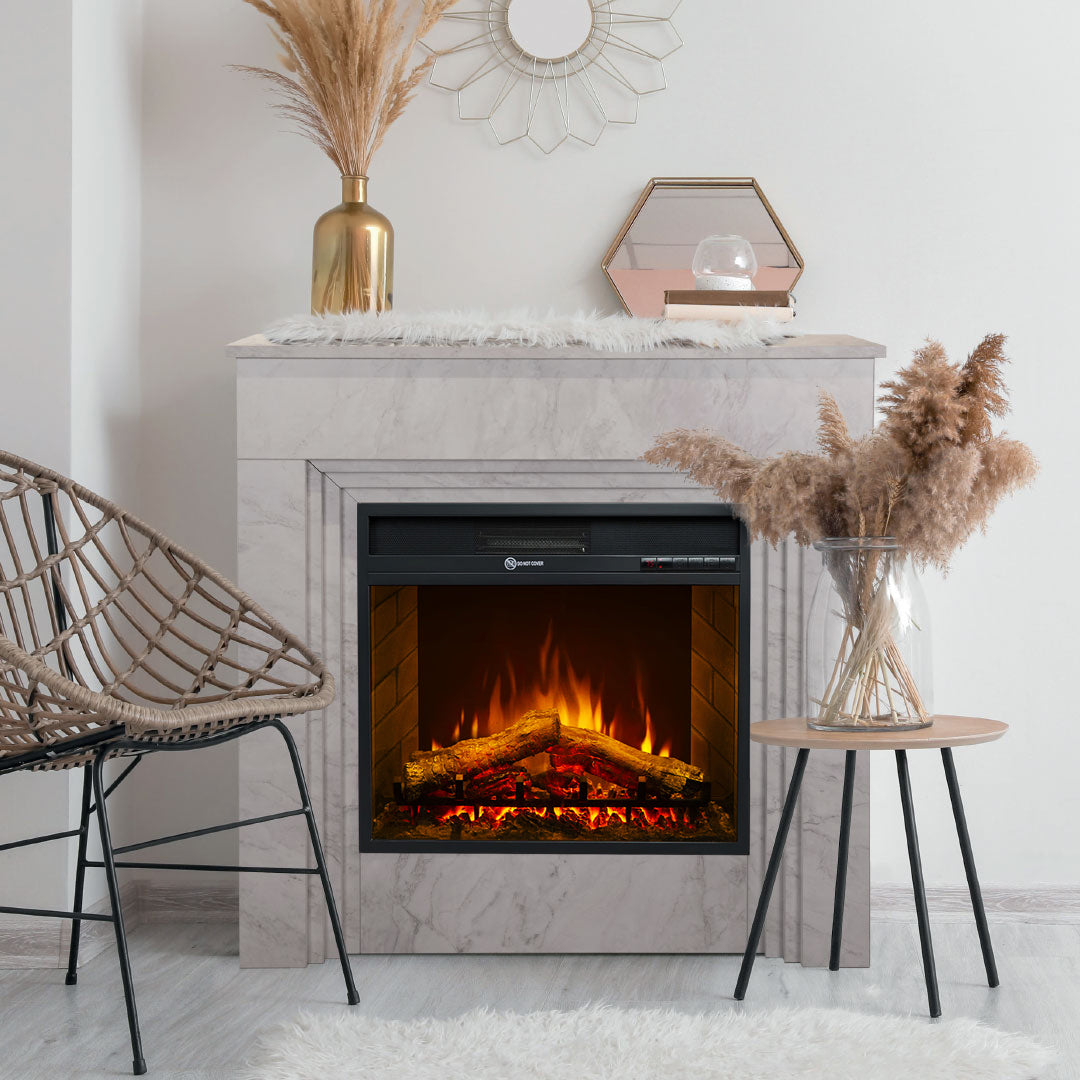 divina fire camino elettrico da terra bellini marmo bianco l96 x p35 x h96 ean 8056157809135