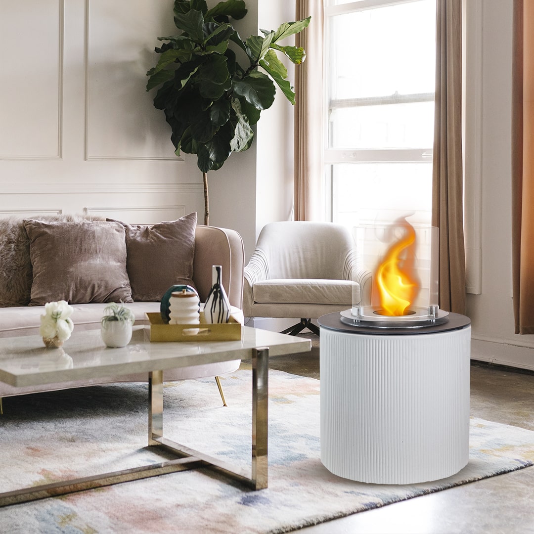 divina fire biocamino da terra modigliani bianco d 36 x h56 interno esterno ean 8056157806233