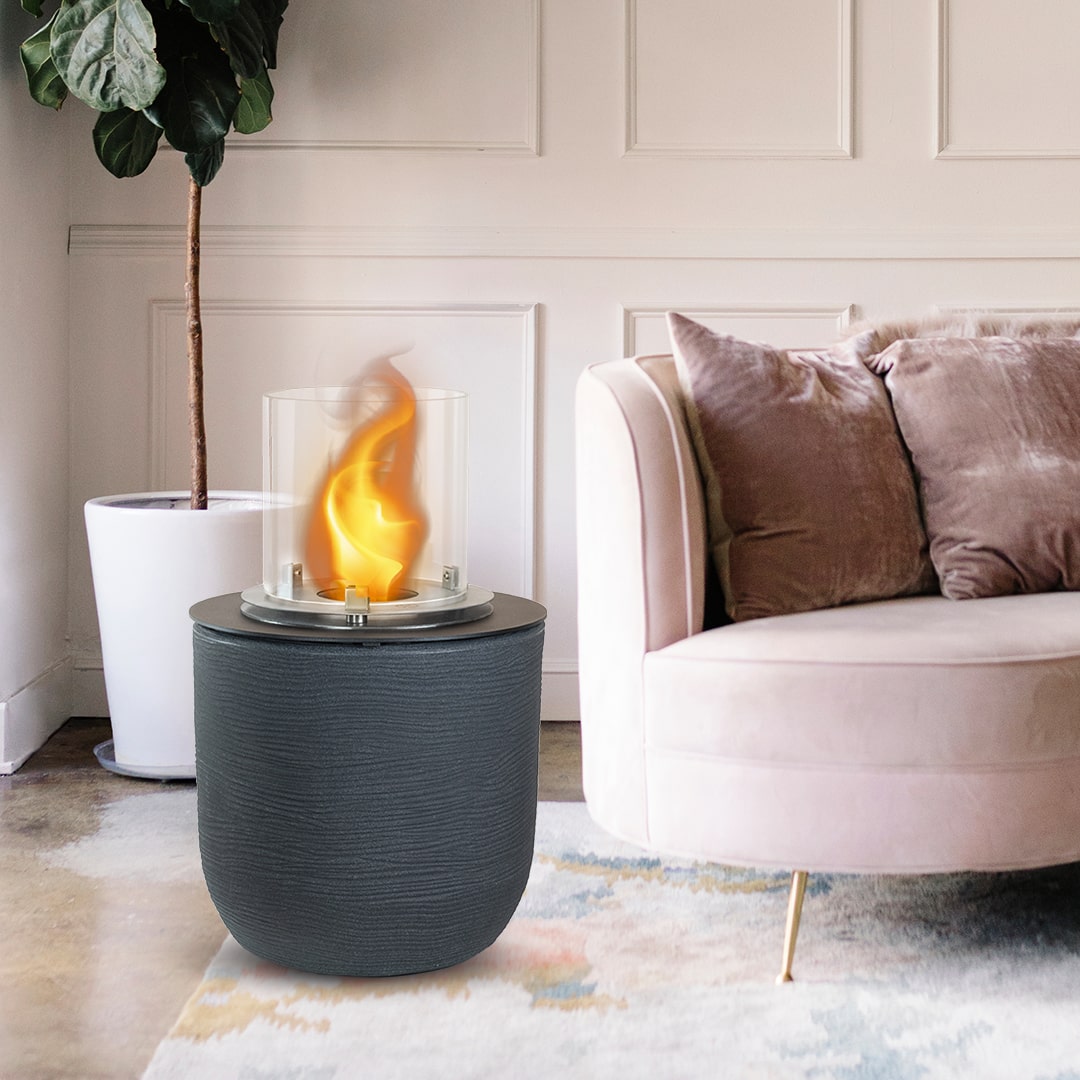 divina fire biocamino da terra raffaello antracite d 35 x h55 interno esterno ean 8056157806189