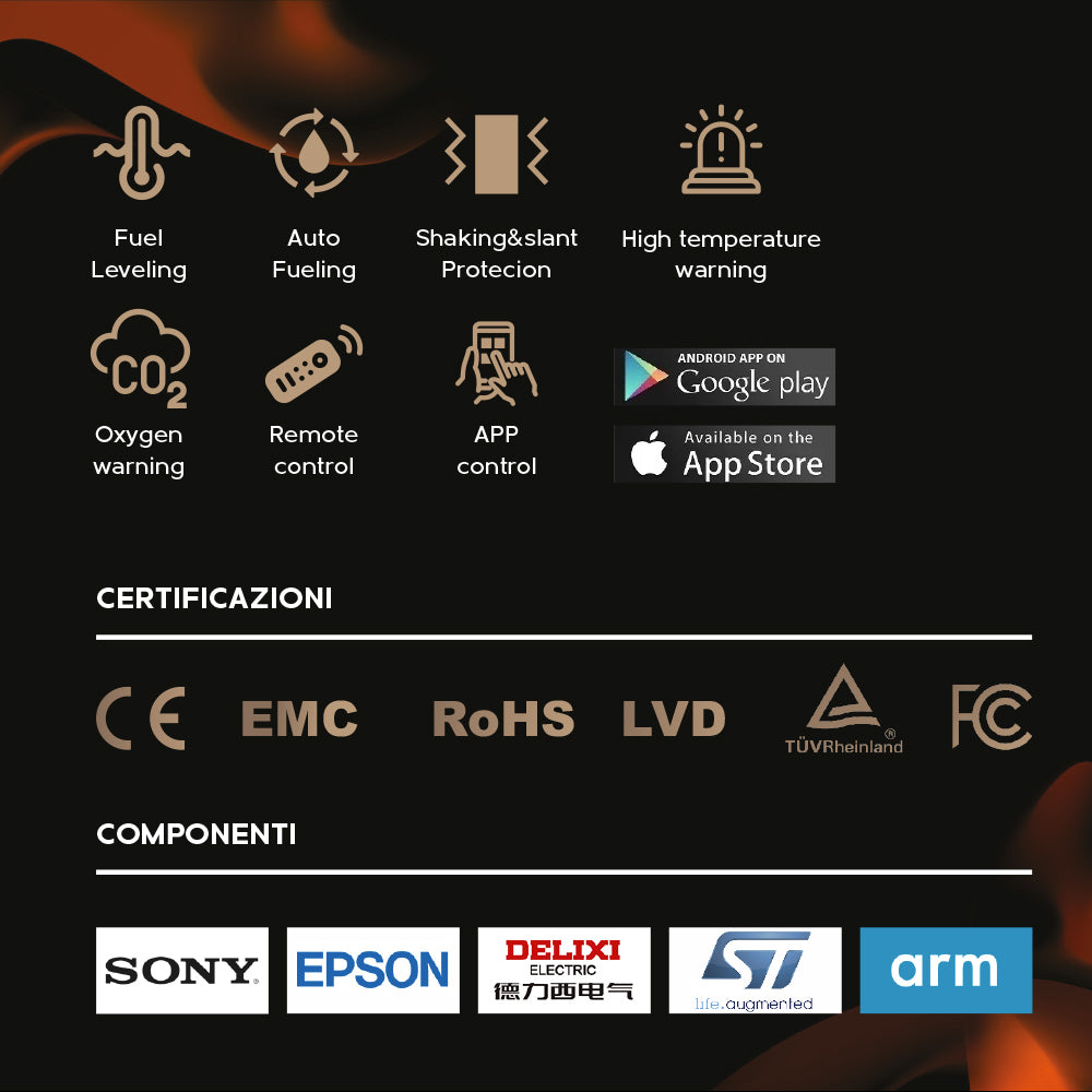 divina fire bruciatore smart da incasso 70 pro line ean 8056157808770