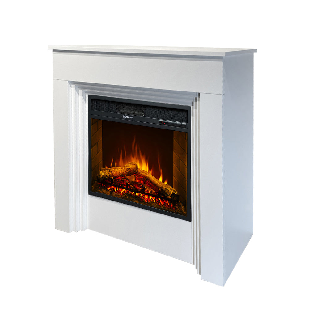 divina fire camino elettrico da terra bellini bianco l96 x p35 x h96 ean 8056157809104