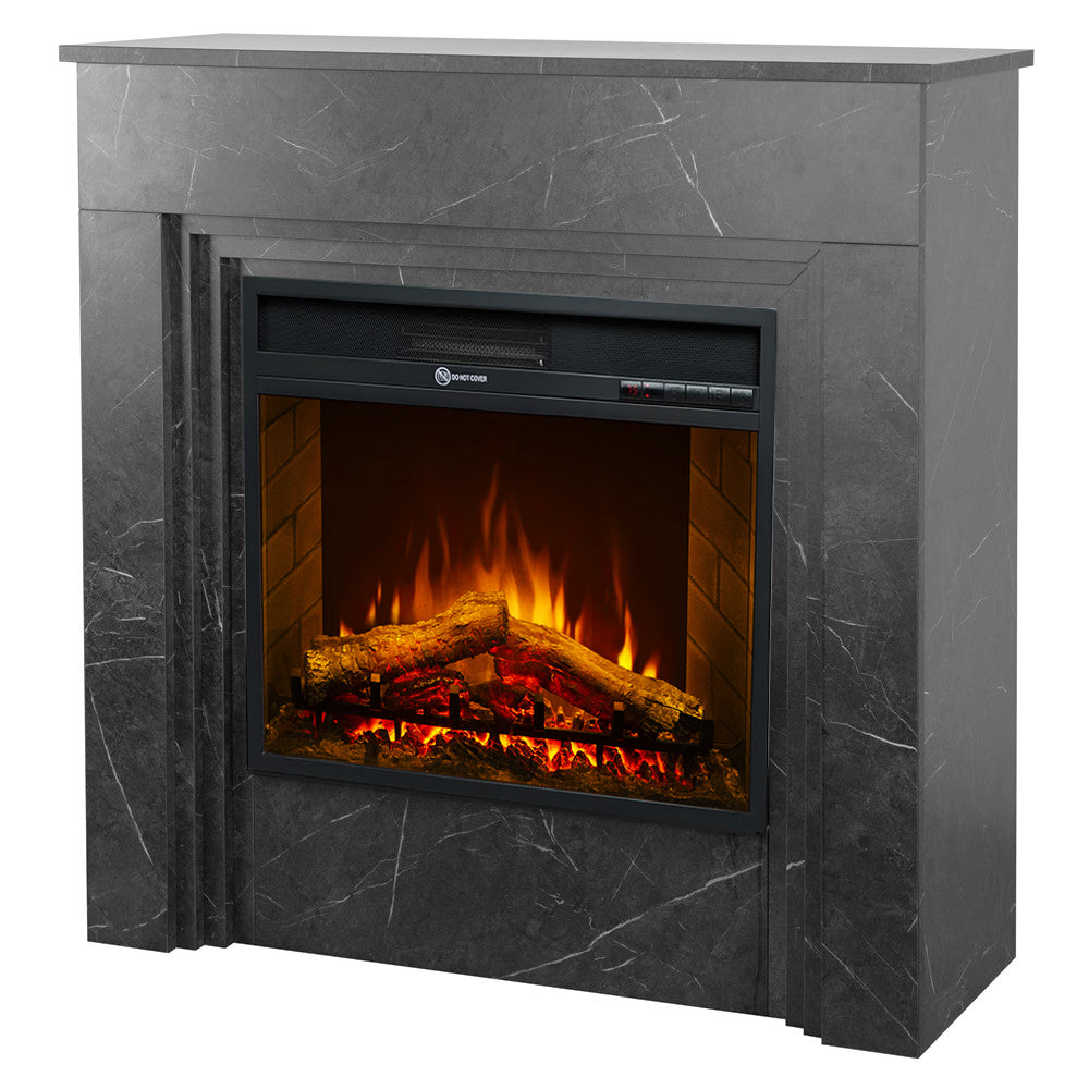 divina fire camino elettrico da terra bellini marmo nero l96 x p35 x h96 ean 8056157809142
