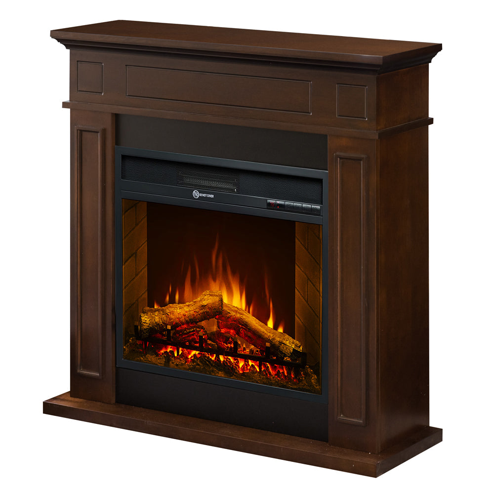 divina fire camino elettrico da terra jefferson marrone l895 x h905 x p28 ean 8056157809067