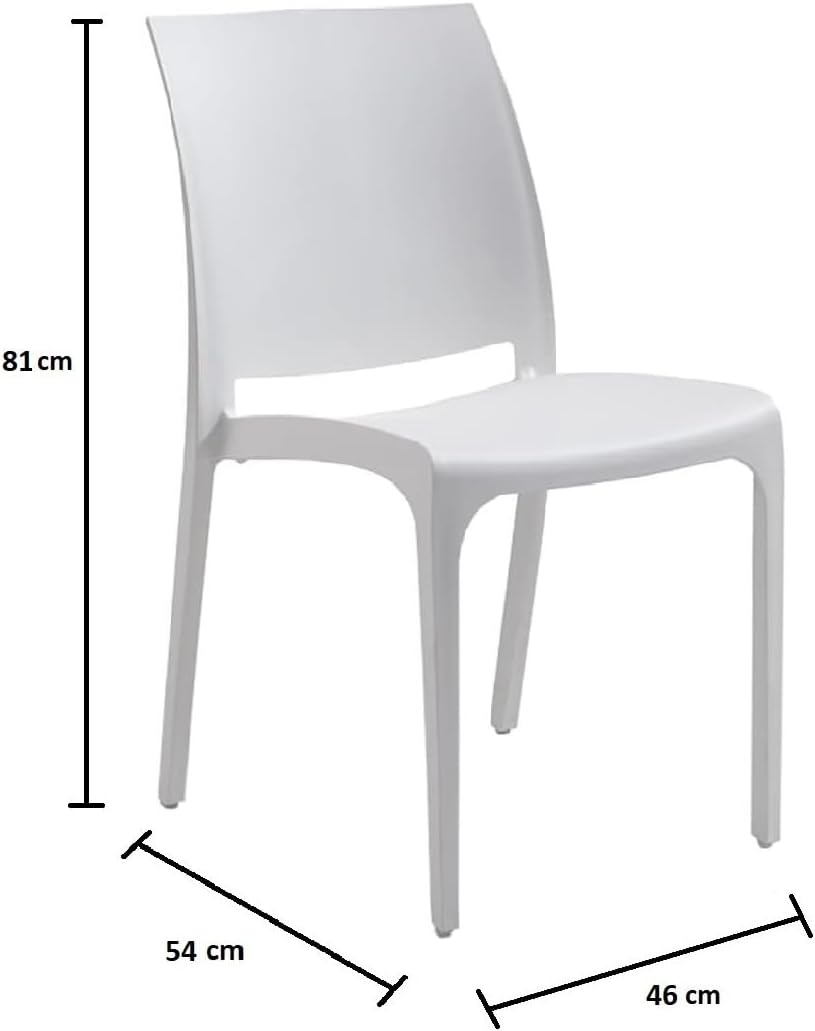 divina home sedia set 4 pz in resina impilabile made in italy design per interno esterno sofia verde salvia ean 8056157805717