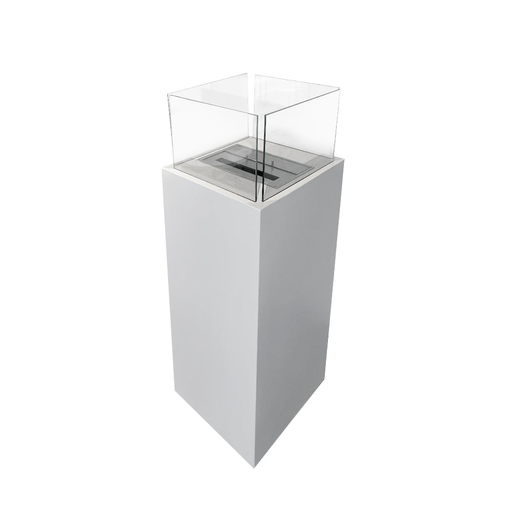 divina fire biocamino da terra ischia bianco 40x40x115 interno esterno ean 8056157805946