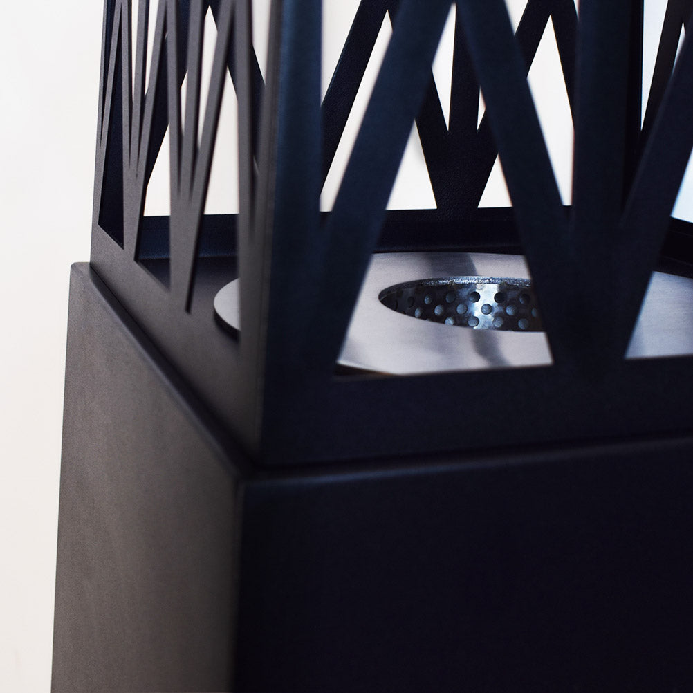 divina fire biocamino da terra vulcano nero 40x40x145 per esterno ean 8056157805892