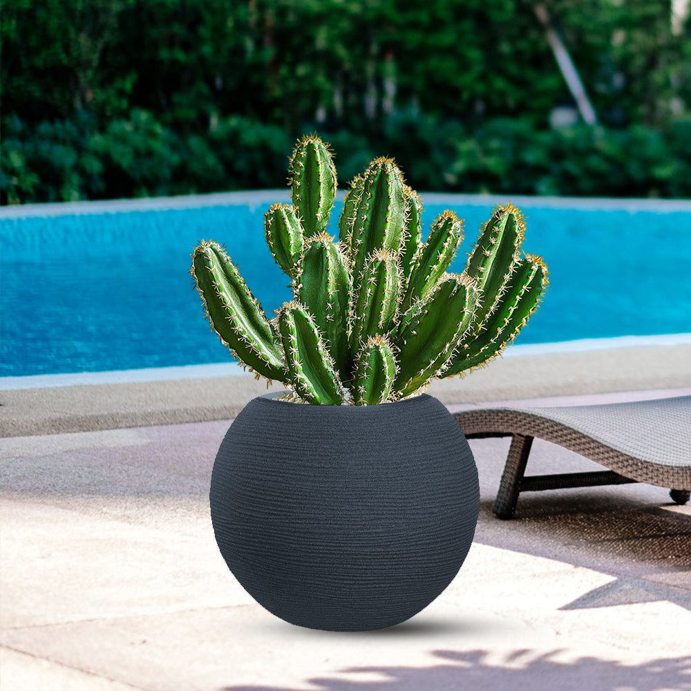 divina garden vaso in resina botticelli grigio d 40x33h ean 8056157808954