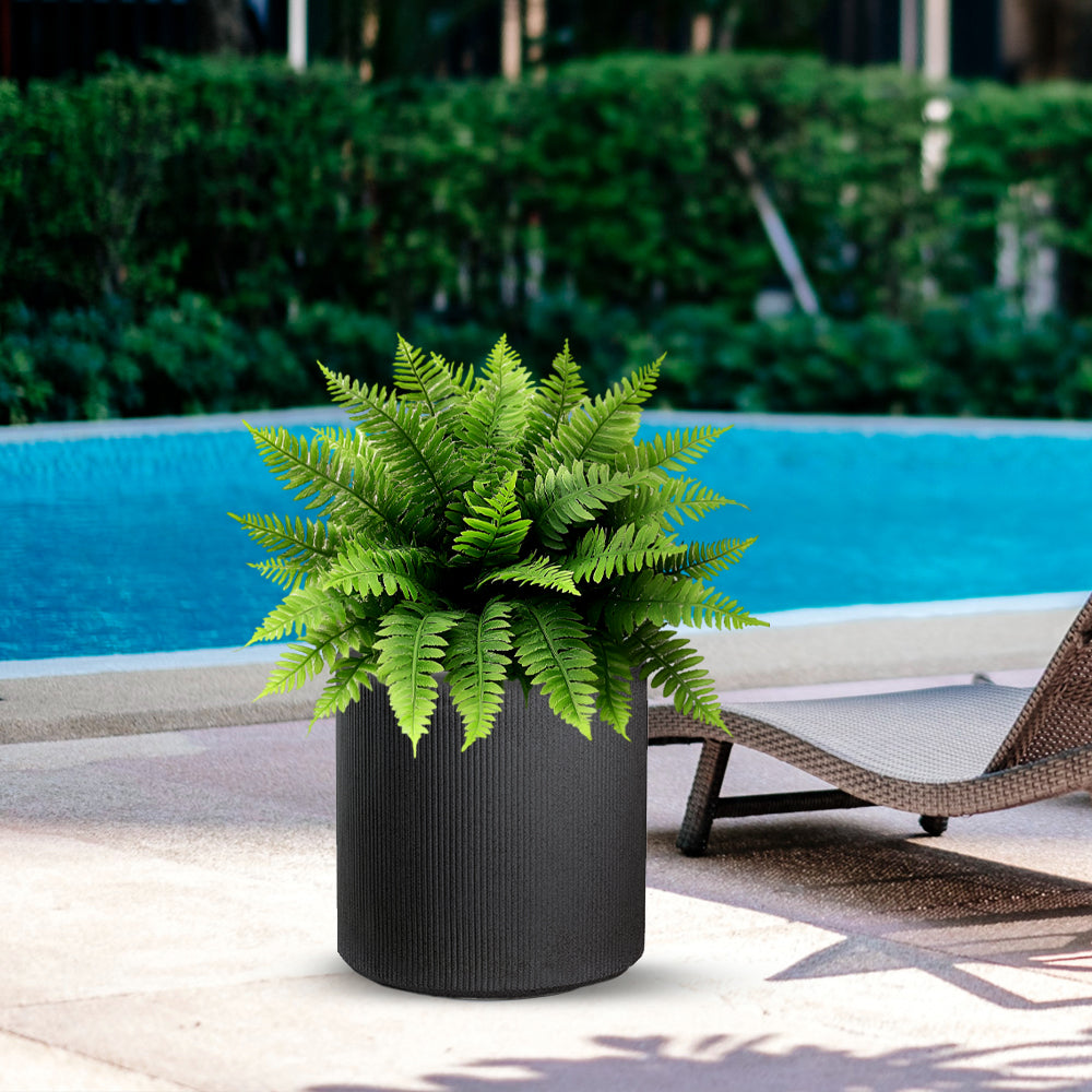 divina garden vaso in resina modigliani grigio d 36x35h ean 8056157808947