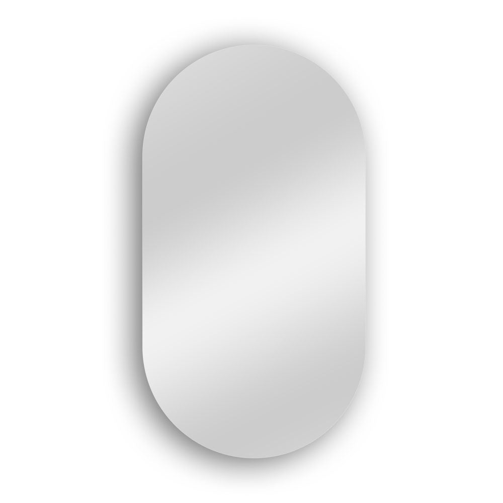 divina home specchio da bagno ovale retroilluminato specchiera reversibile olivia led 50x90 ean 8056157809500