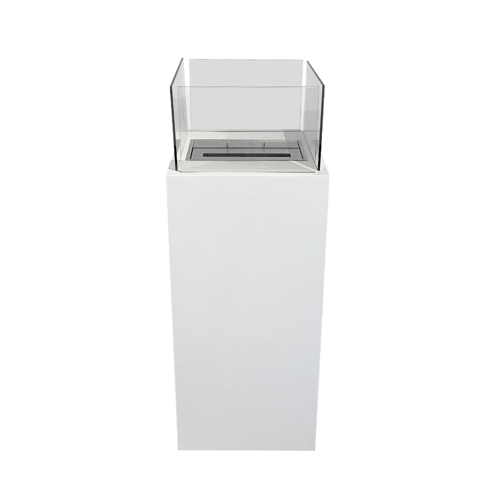 divina fire biocamino da terra ischia bianco 40x40x115 interno esterno ean 8056157805946