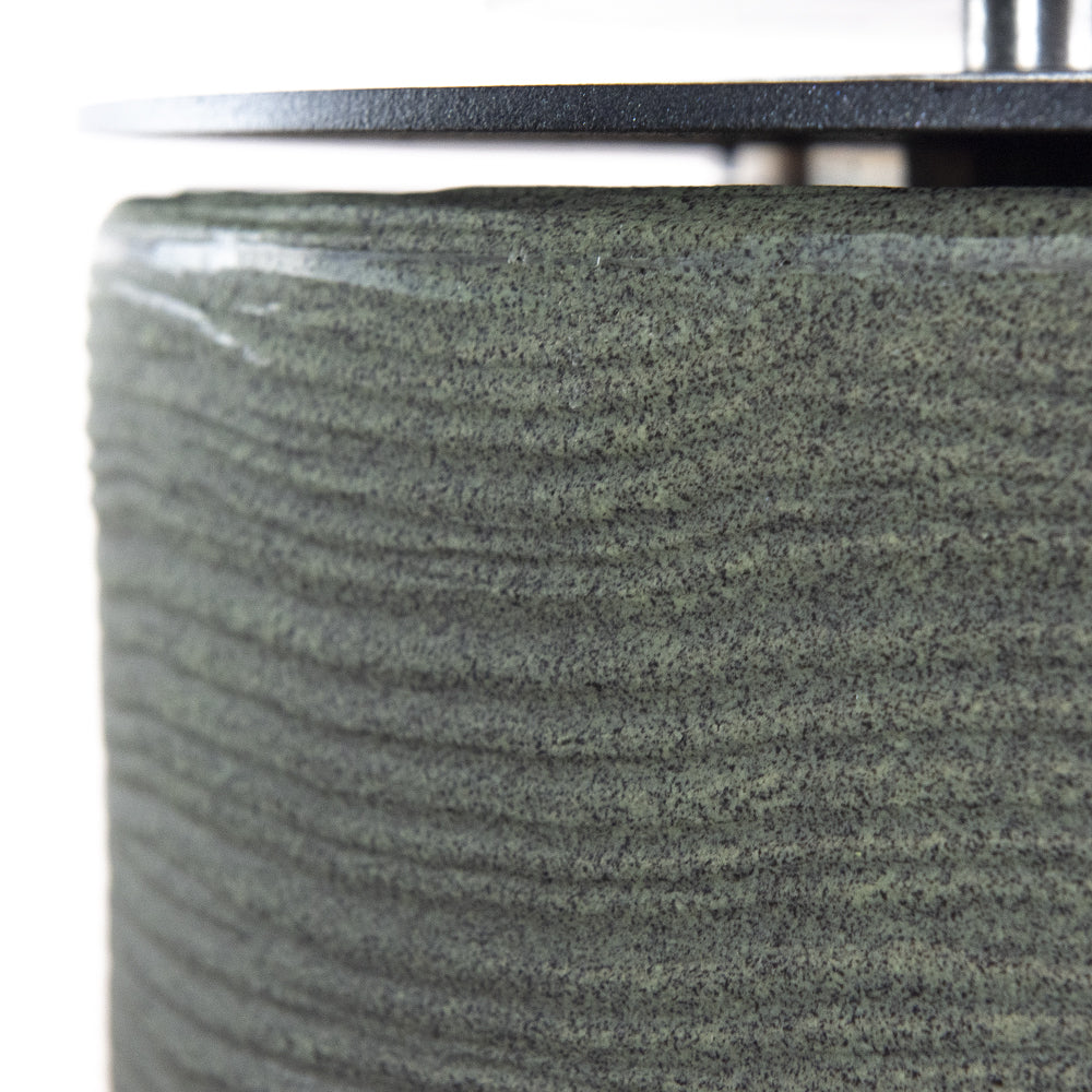 divina fire biocamino da terra raffaello verde salvia d 35 x h55 interno esterno ean 8056157806219