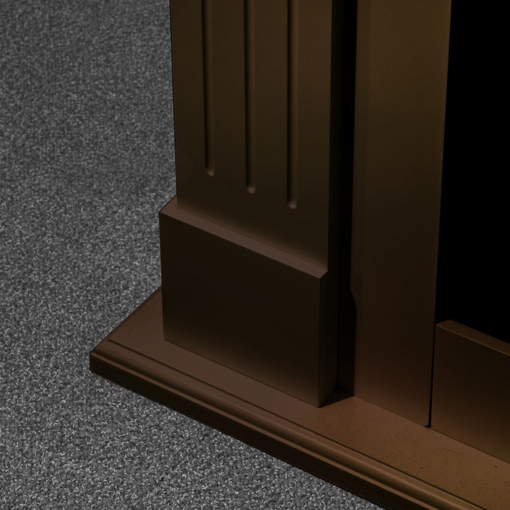 divina fire camino elettrico da terra cambridge marrone l 110 x p 36x h 100 ean 8056157809081