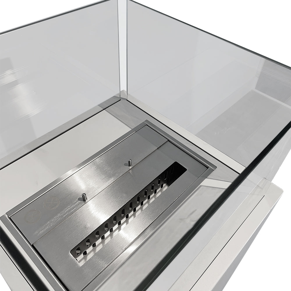 divina fire biocamino da terra ischia bianco 40x40x115 interno esterno ean 8056157805946