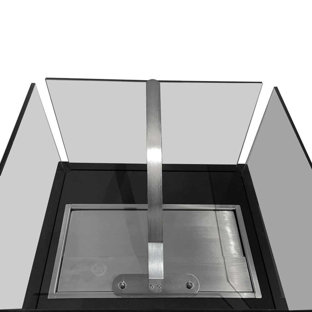 divina fire biocamino da terra ischia nero 40x40x115 interno esterno ean 8056157805953