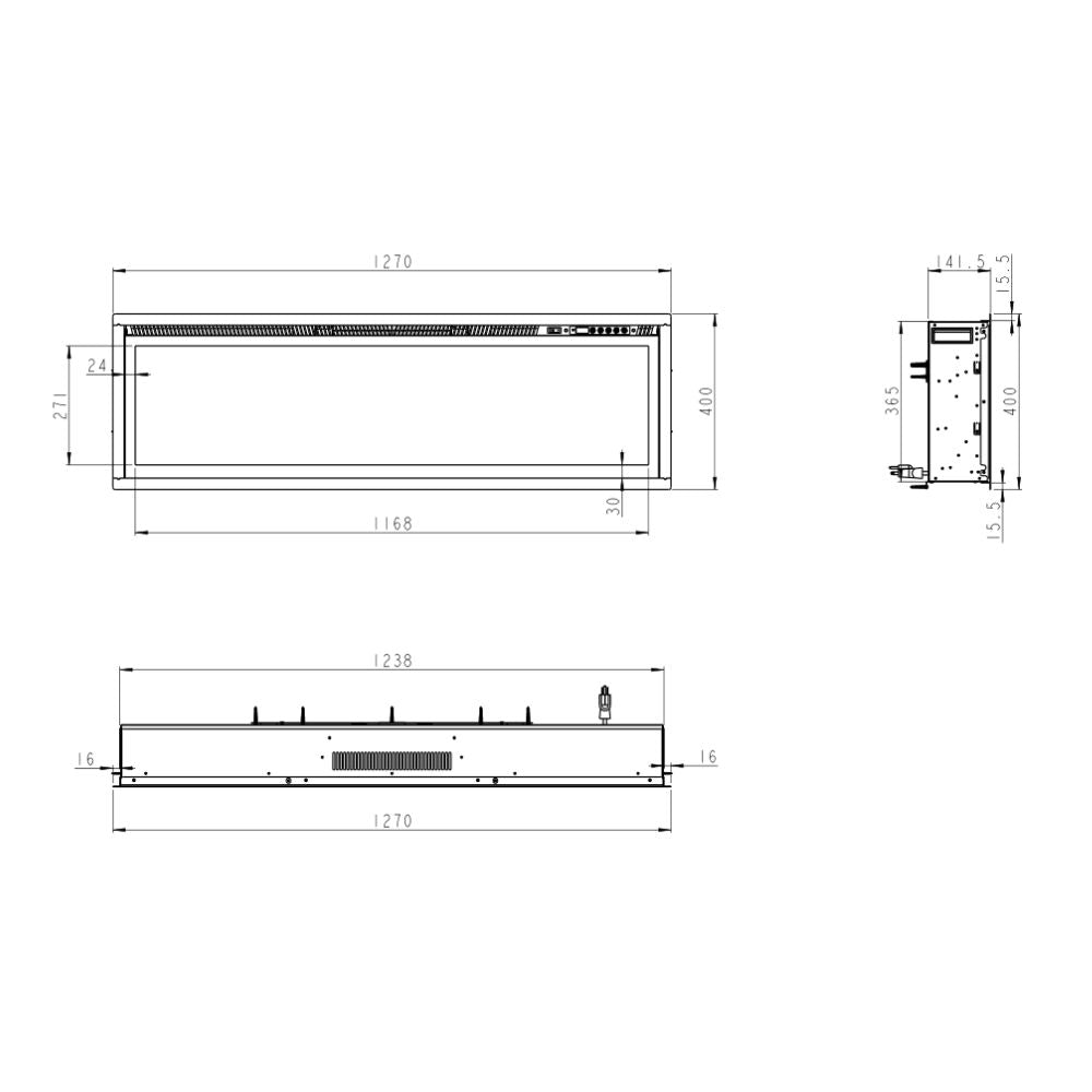 divina fire camino elettrico da pareteincasso chicago 127 ean 8056157808152